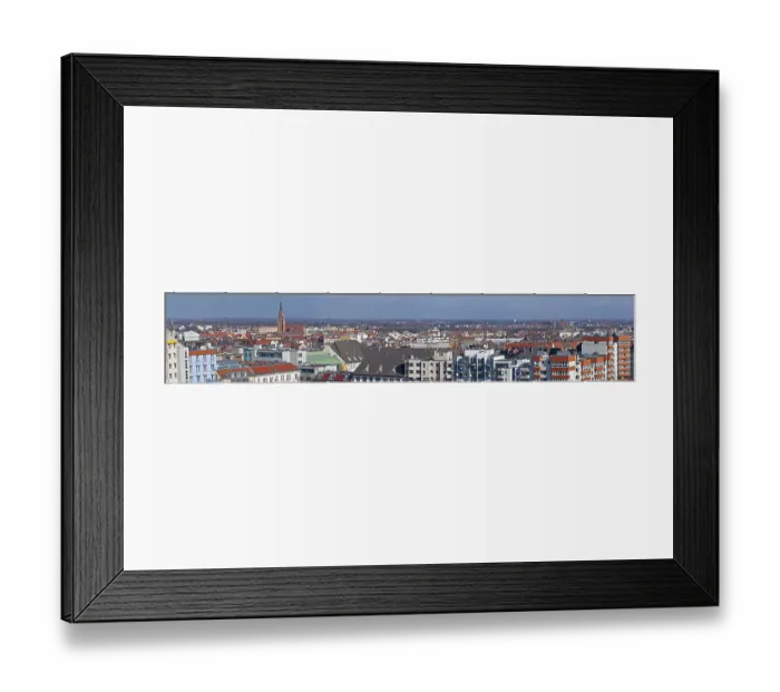 Framed Print : Berin, top view of Berlin-Wedding