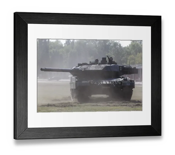 Framed Print : Leopard 2A6 main battle tank during a demonstration at the Julius Leber barracks Framed Print : Leopard 2A6 main battle tank during a demonstration at the Julius Leber barracks