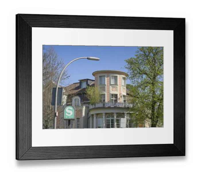 Framed Print : Roof conversion, villa, old building