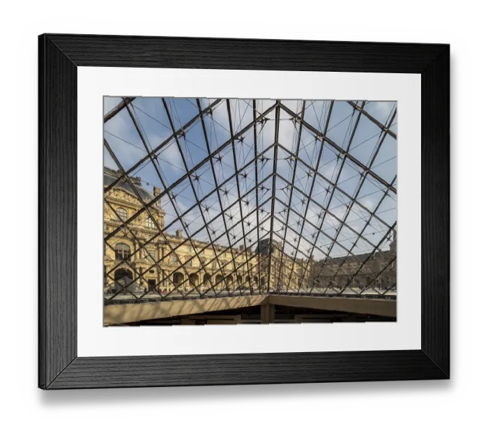 Framed Print : Interior view Museum (Musee) du Louvre