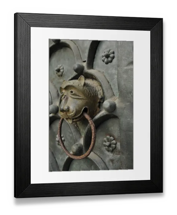 Framed Print : Detail of the entrance gate of the Basilica Framed Print : Detail of the entrance gate of the Basilica