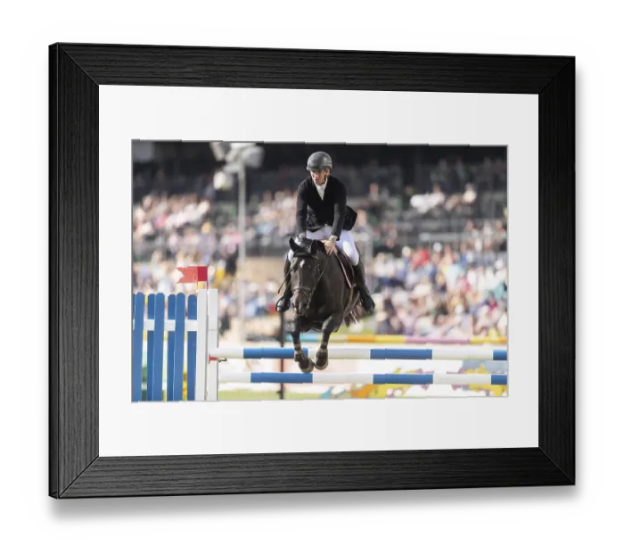 Framed Print : Kristaps Neretnieks of Latvia, riding Quintair Framed Print : Kristaps Neretnieks of Latvia, riding Quintair
