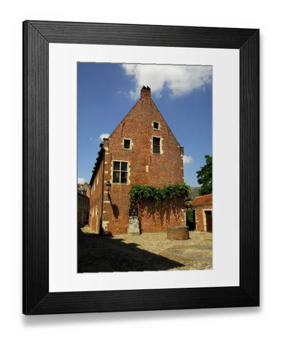 Framed Print : Beguinage, Louvain, Lions, Beguinage Framed Print : Beguinage, Louvain, Lions, Beguinage