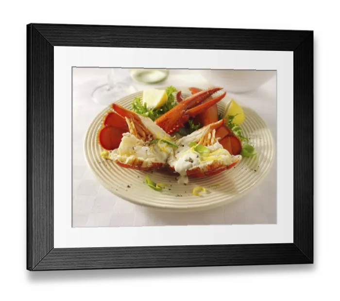 Framed Print : Fresh lobster with salad