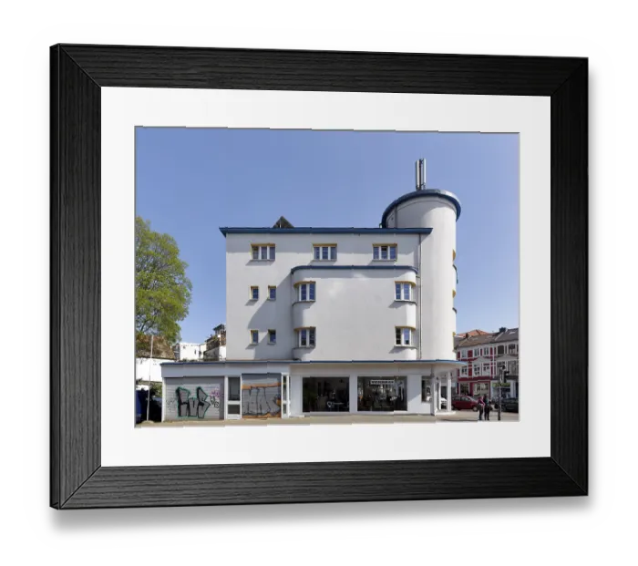 Framed Print : Residential and office building at the Black Sea
