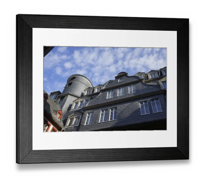 Framed Print : House Braubachstrasse 29, view from the inner courtyard of the Golden Lamb Framed Print : House Braubachstrasse 29, view from the inner courtyard of the Golden Lamb