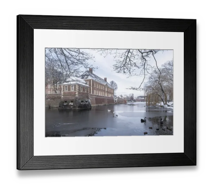 Framed Print : Baroque and moated castle Ahaus Framed Print : Baroque and moated castle Ahaus
