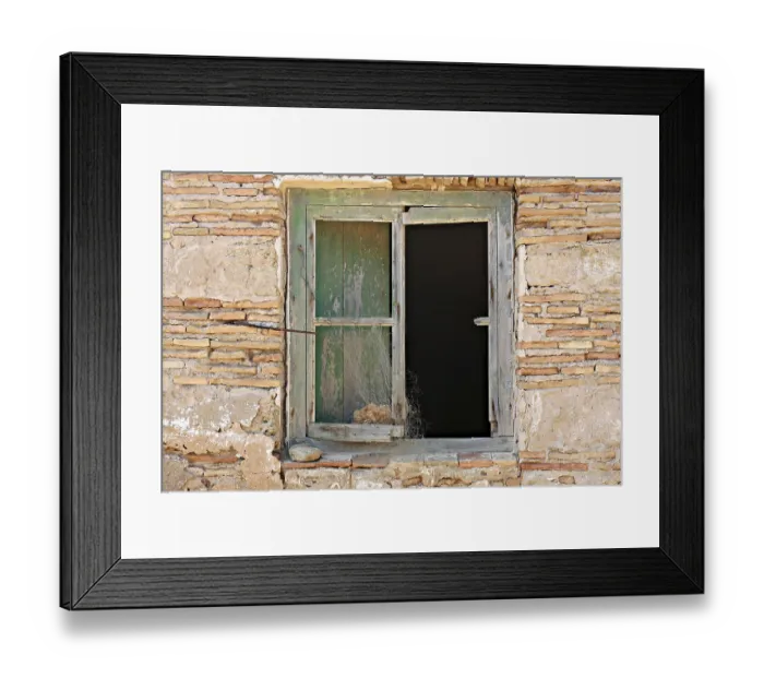 Framed Print : Window in an old ruin at the lighthouse of Conil de la Frontera / Spain Framed Print : Window in an old ruin at the lighthouse of Conil de la Frontera / Spain