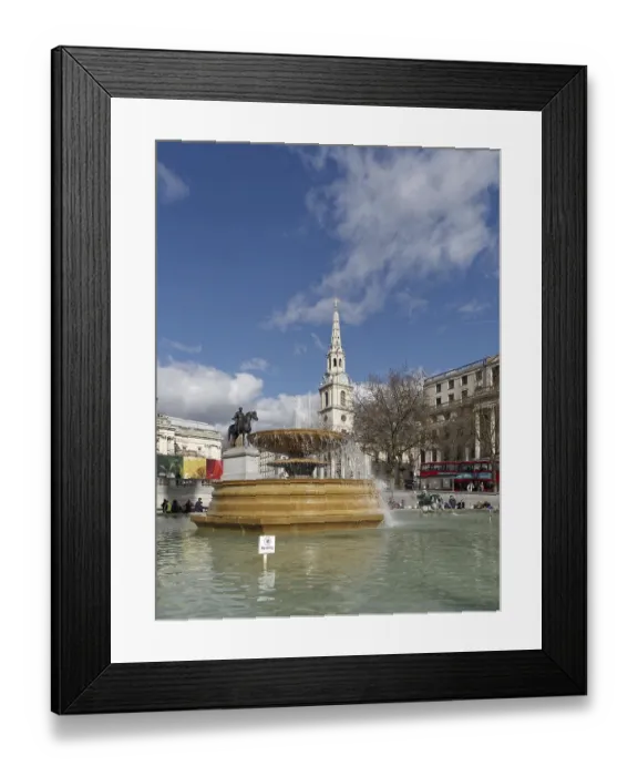 Framed Print : View of Trafalgar Square