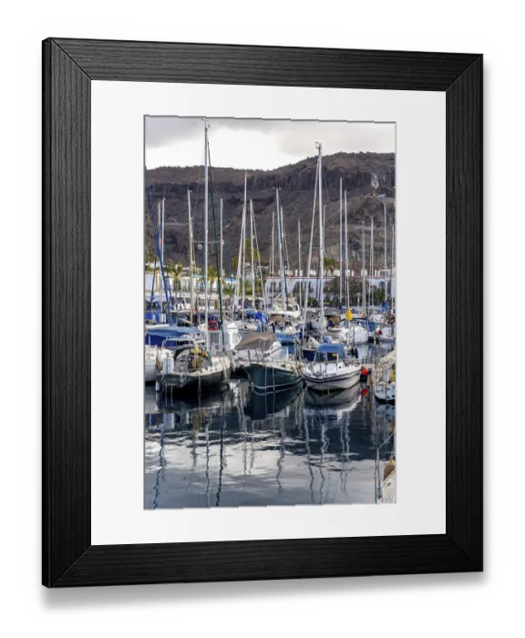Framed Print : PUERTO DE MOGAN, GRAN CANARIA, CANARY ISLANDS - MARCH 7 : View of the marina in Puerto de Mogan Gran Canaria on March 7 Framed Print : PUERTO DE MOGAN, GRAN CANARIA, CANARY ISLANDS - MARCH 7 : View of the marina in Puerto de Mogan Gran Canaria on March 7