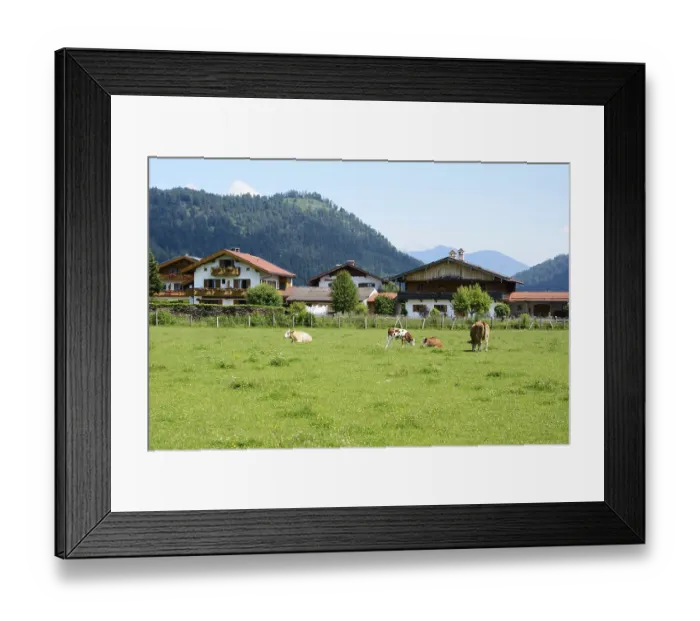 Framed Print : Village of Kruen in the Bavarian alps