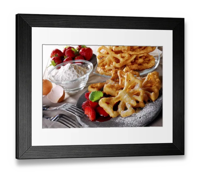 Framed Print : Wafers and ingredients Framed Print : Wafers and ingredients