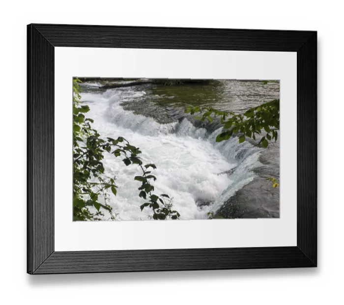 Framed Print : Niagara Falls is the collective name for three waterfalls that straddle the international border between Canada