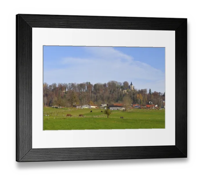 Framed Print : Hochschloss Pahl, on Lake Ammersee Framed Print : Hochschloss Pahl, on Lake Ammersee