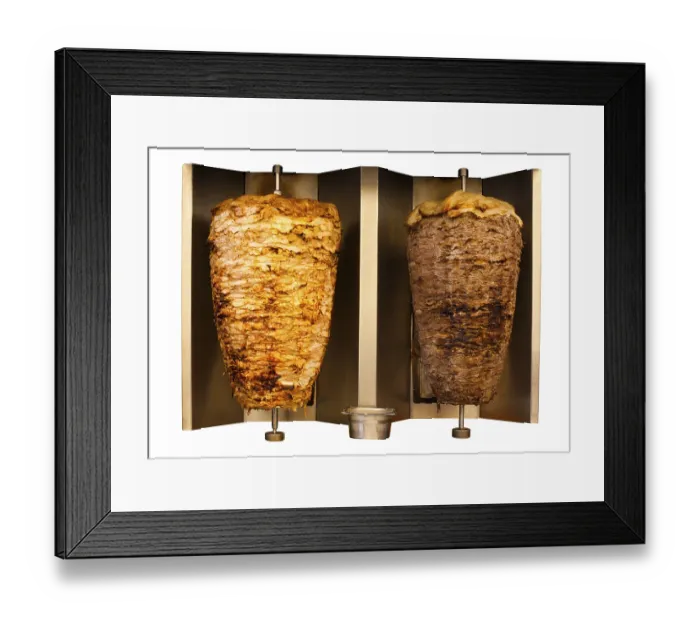 Framed Print : Delicious skewered fast food chicken and lamb mutton kebab Framed Print : Delicious skewered fast food chicken and lamb mutton kebab