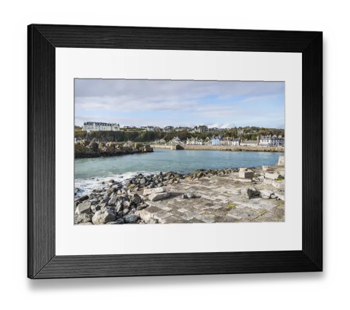 Framed Print : Port Patrick Harbour and Town, Port Patrick