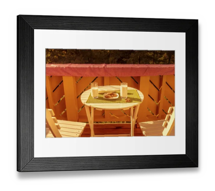 Framed Print : Joyful food photography with a breakfast