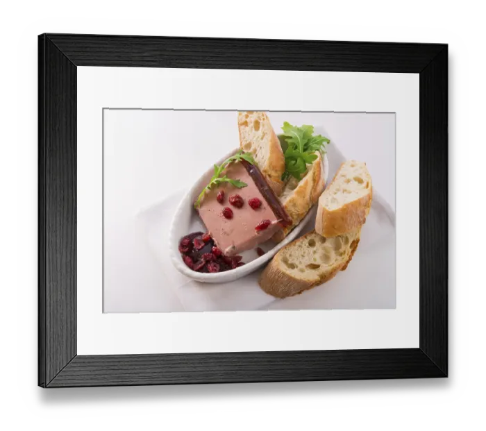 Framed Print : Wild pie with aspic and cranberry