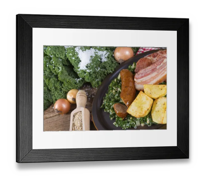 Framed Print : Oldenburg grunkohl Framed Print : Oldenburg grunkohl