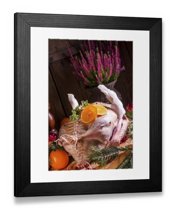 Framed Print : Raw goose in marinade Framed Print : Raw goose in marinade