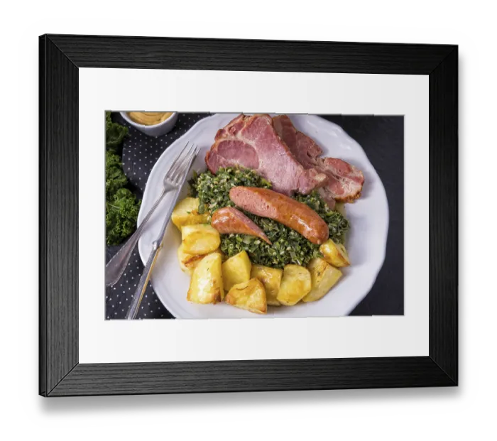 Framed Print : Tasty oldenburg kale