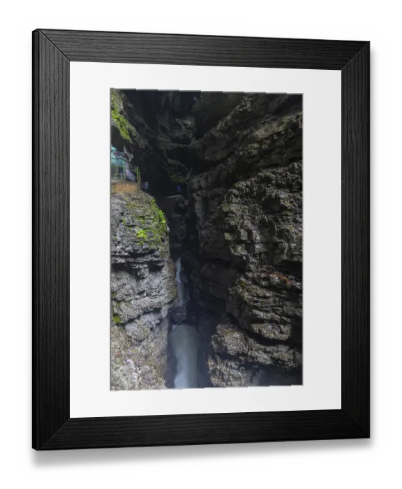 Framed Print : Breitach flows through gorge, stream Framed Print : Breitach flows through gorge, stream