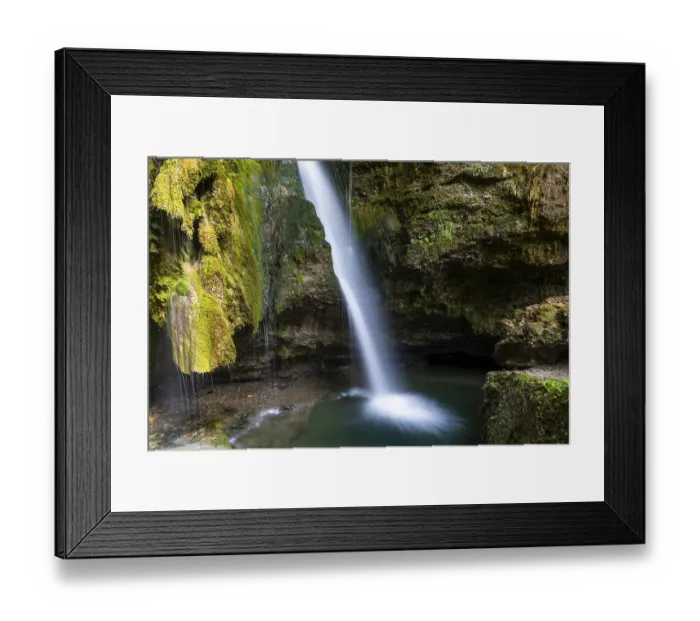 Framed Print : Hinang waterfalls, gorge, rock