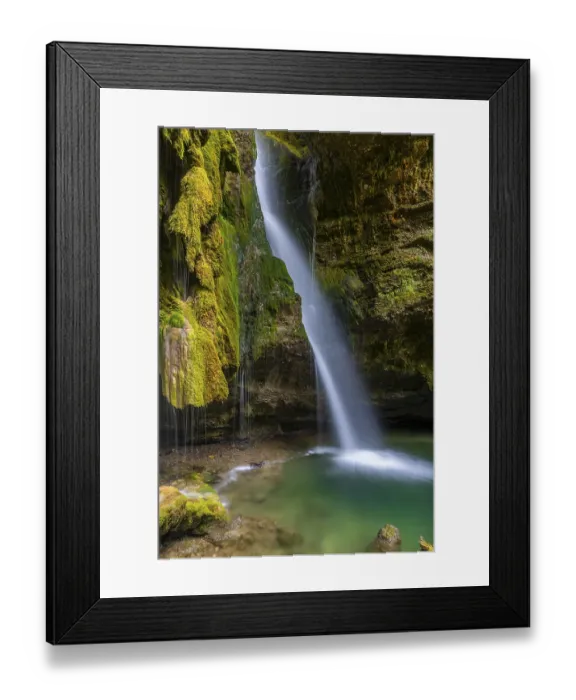 Framed Print : Hinang waterfalls, gorge, rock
