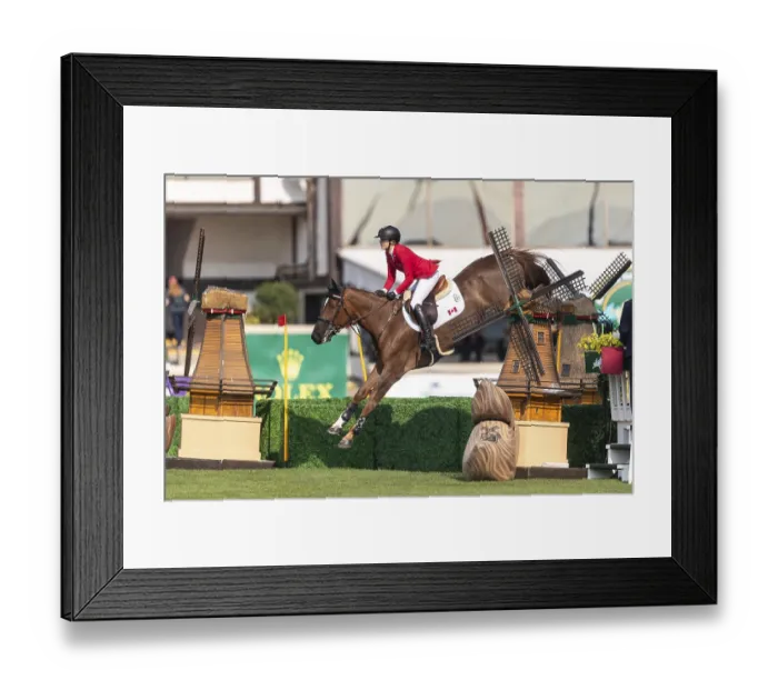 Framed Print : Tiffany Foster of Canada, riding Electrique