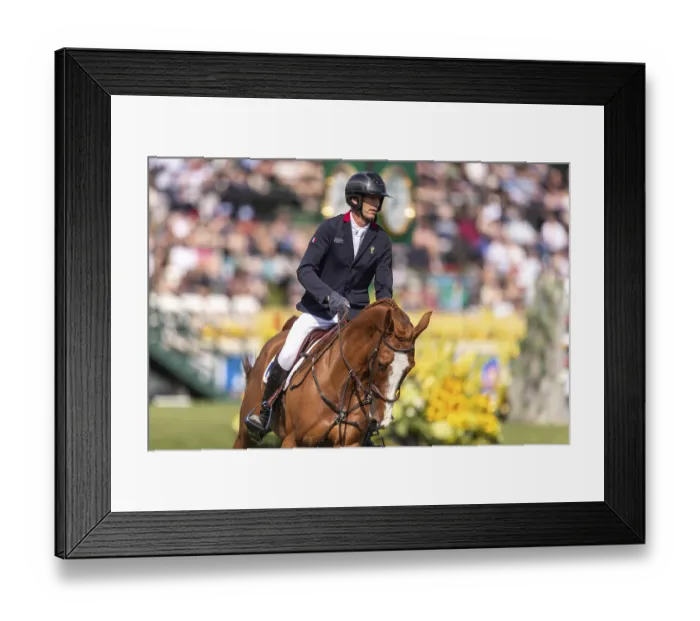 Framed Print : Kevin Staut of France, riding Queens Balou B