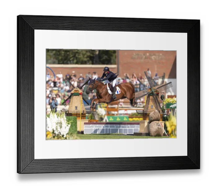 Framed Print : Emeric George of France, riding Dune Du Ru Framed Print : Emeric George of France, riding Dune Du Ru
