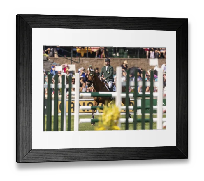Framed Print : Jordan Coyle of Ireland, riding Chaccolino