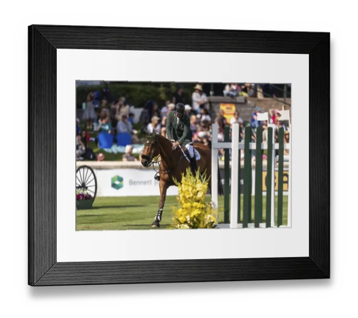 Framed Print : Jordan Coyle of Ireland, riding Chaccolino Framed Print : Jordan Coyle of Ireland, riding Chaccolino
