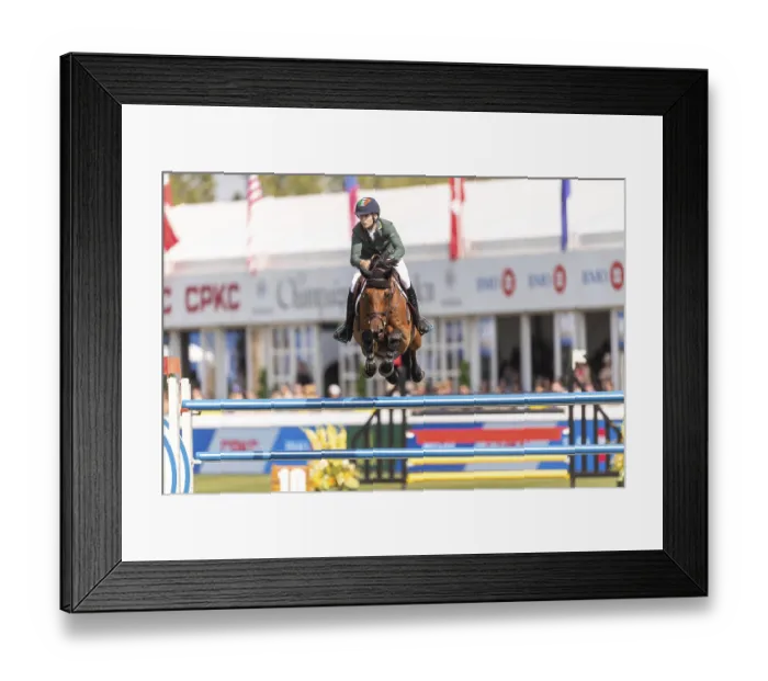 Framed Print : Tom Wachman of Ireland, riding Tabasco De Toxandria Z