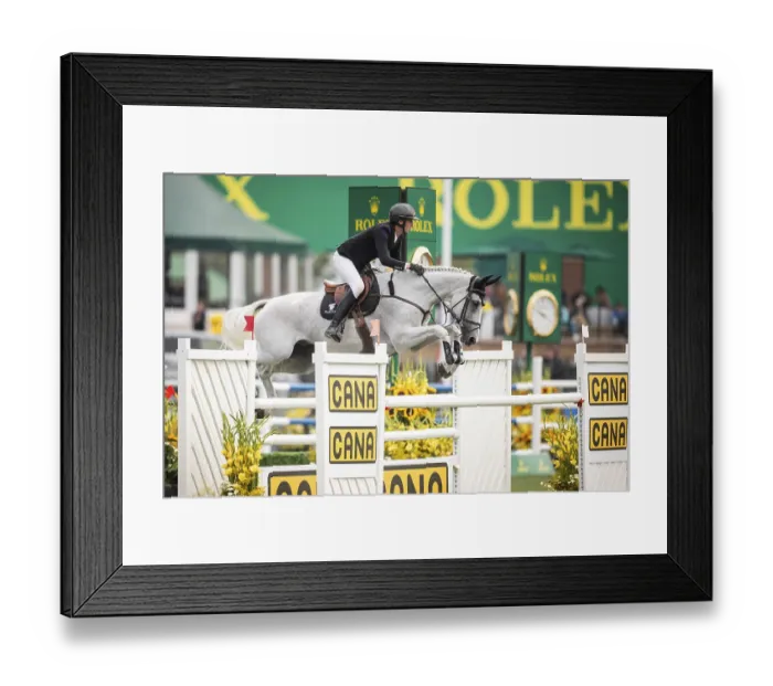 Framed Print : Martin Fuchs of Switzerland, riding Leone Jei competes in the 2025 Spruce Meadows Masters on September 4