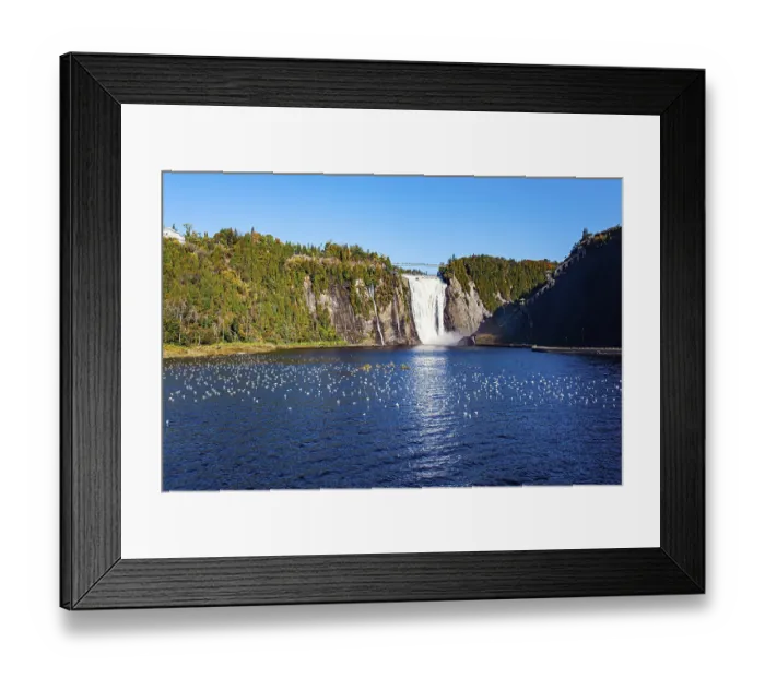 Framed Print : Travel to Canada. Surroundings of the ancient picturesque city of Quebec