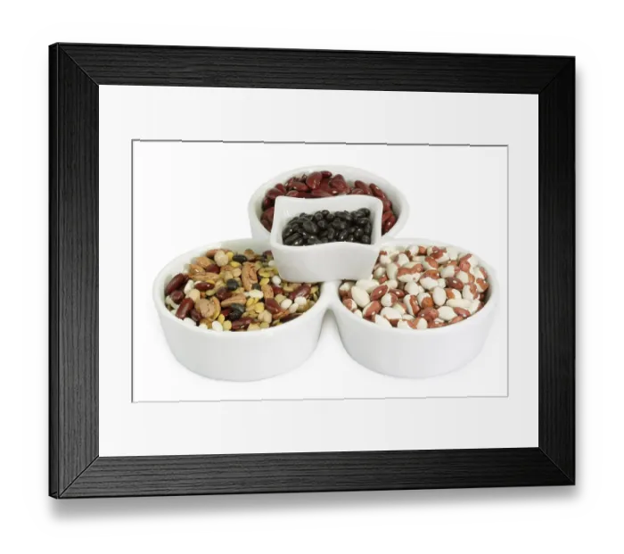 Framed Print : Legume on a porcelain bowl