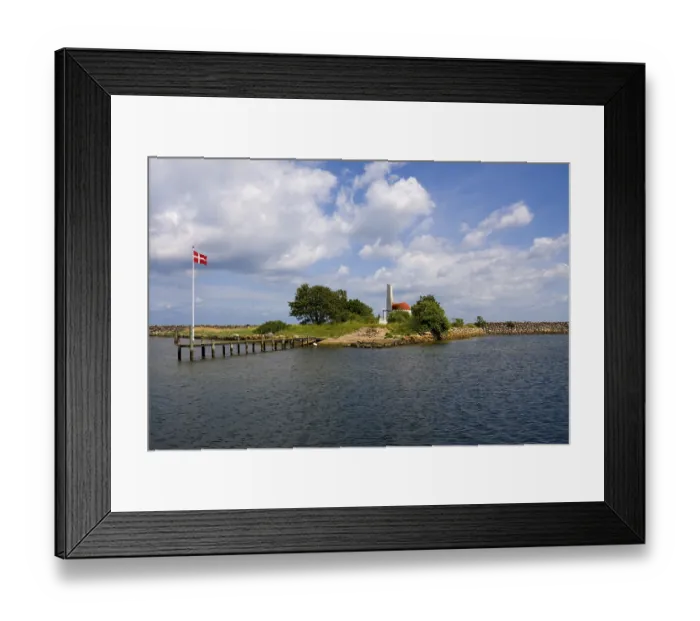 Framed Print : Lime kiln on Fredericksholm in the harbour of Marstal
