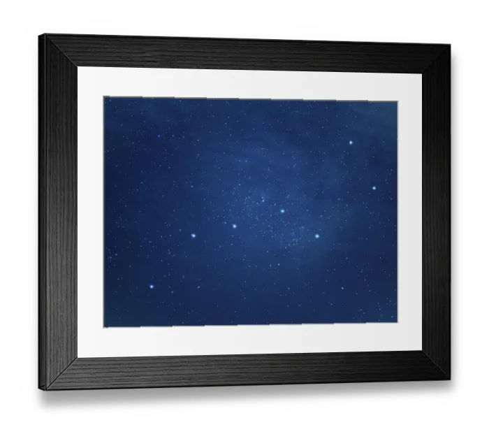 Framed Print : Really north sky with Big Dipper Constellation
