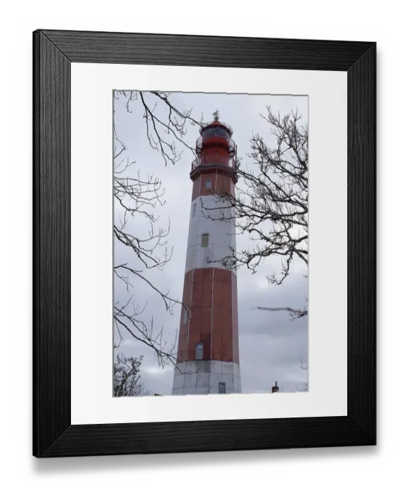Framed Print : Lighthouse in Flugge, Fehmarn