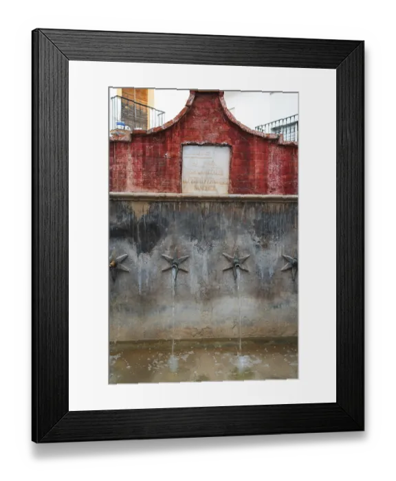 Framed Print : A historical fountain in Ojen, Spain Framed Print : A historical fountain in Ojen, Spain
