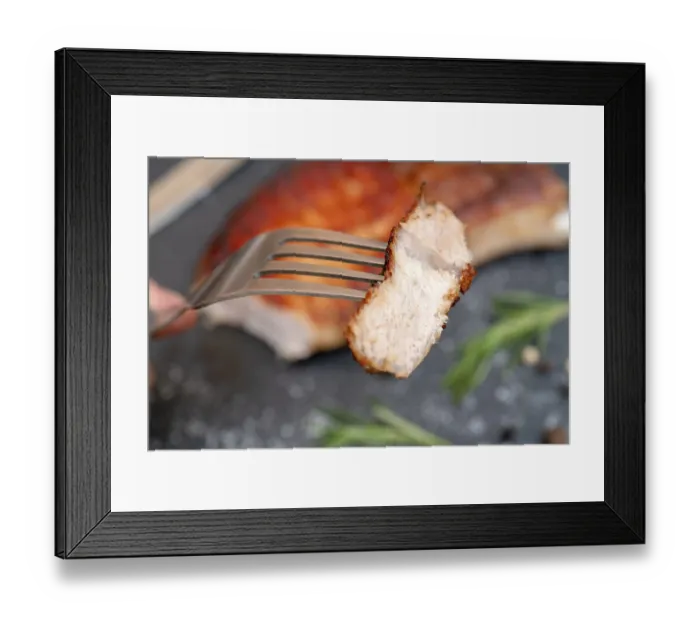 Framed Print : Grilled pork steak Framed Print : Grilled pork steak