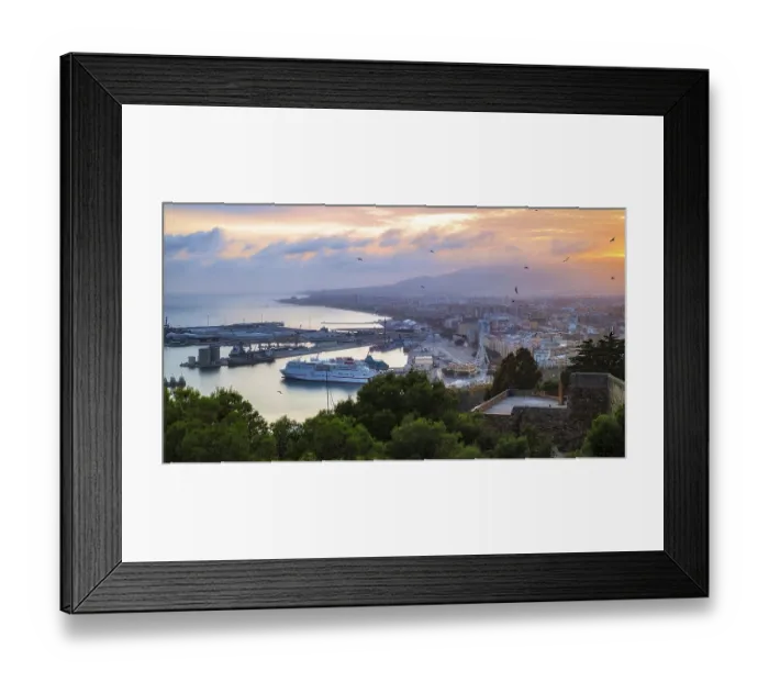 Framed Print : Malaga, Spain. November 26, 2107