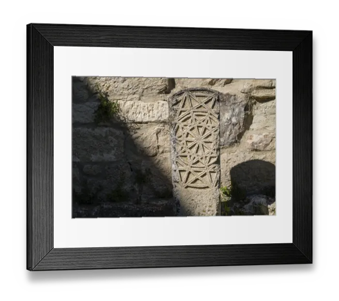 Framed Print : Funerary stele, Monastery of Santa Maria la Real de Iranzu Framed Print : Funerary stele, Monastery of Santa Maria la Real de Iranzu