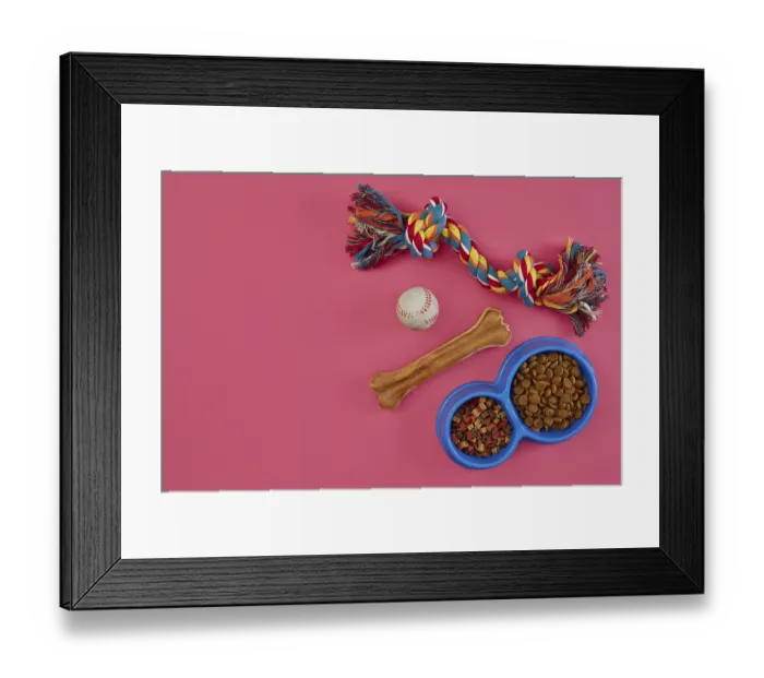 Framed Print : Toys -multi coloured rope, ball Framed Print : Toys -multi coloured rope, ball