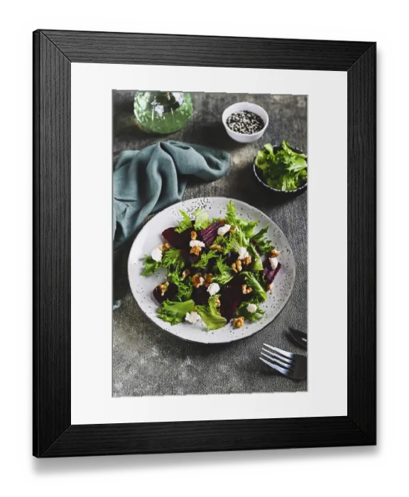 Framed Print : Food, Beetroot salad with cheese