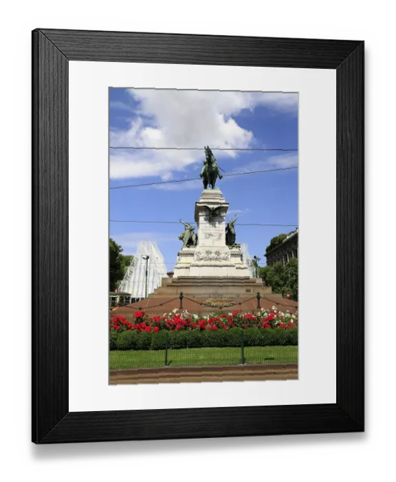Framed Print : Bronze monument to Giuseppe Garibaldi in Piazzale Carioli in Milan Framed Print : Bronze monument to Giuseppe Garibaldi in Piazzale Carioli in Milan