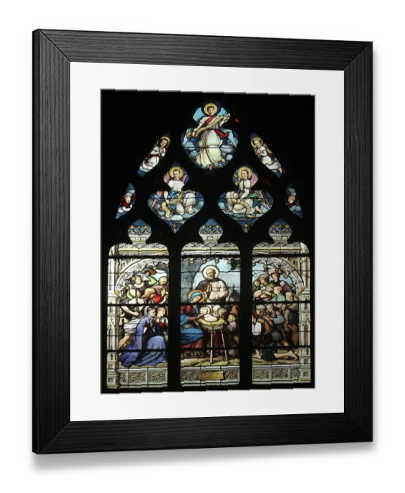 Framed Print : Nativity Scene, Adoration of the Shepherds