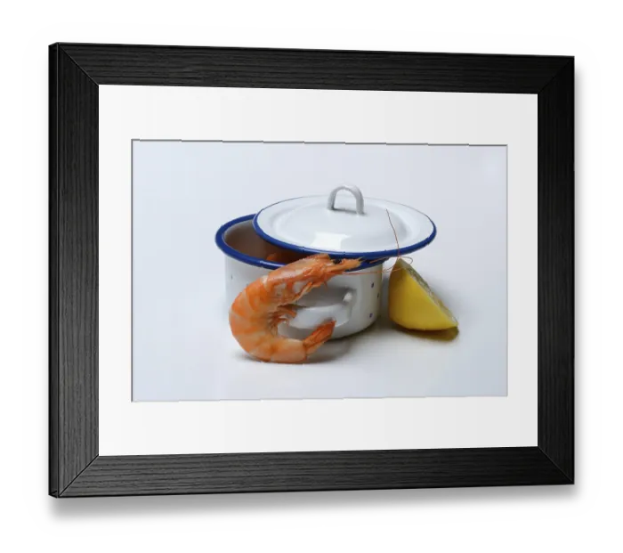 Framed Print : Cooked prawns in pot, shrimps, prawns Framed Print : Cooked prawns in pot, shrimps, prawns