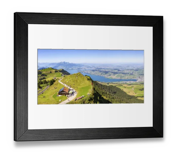 Framed Print : View from Mount Rigi to the city of Lucerne